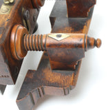 SOLD - Old Wooden Screw Stem Plough Plane (Beech, Boxwood)