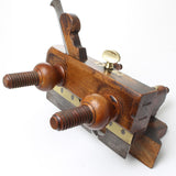 SOLD - Old Wooden Screw Stem Plough Plane (Beech, Boxwood)