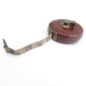 SOLD - Treble Leather Tape Measure No. 1533 - 33ft