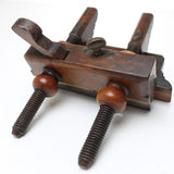 SOLD - Varvill Wooden Screw Stem Plough Plane (Beech, Boxwood)