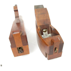 2x Wooden Compass Planes - OldTools.co.uk